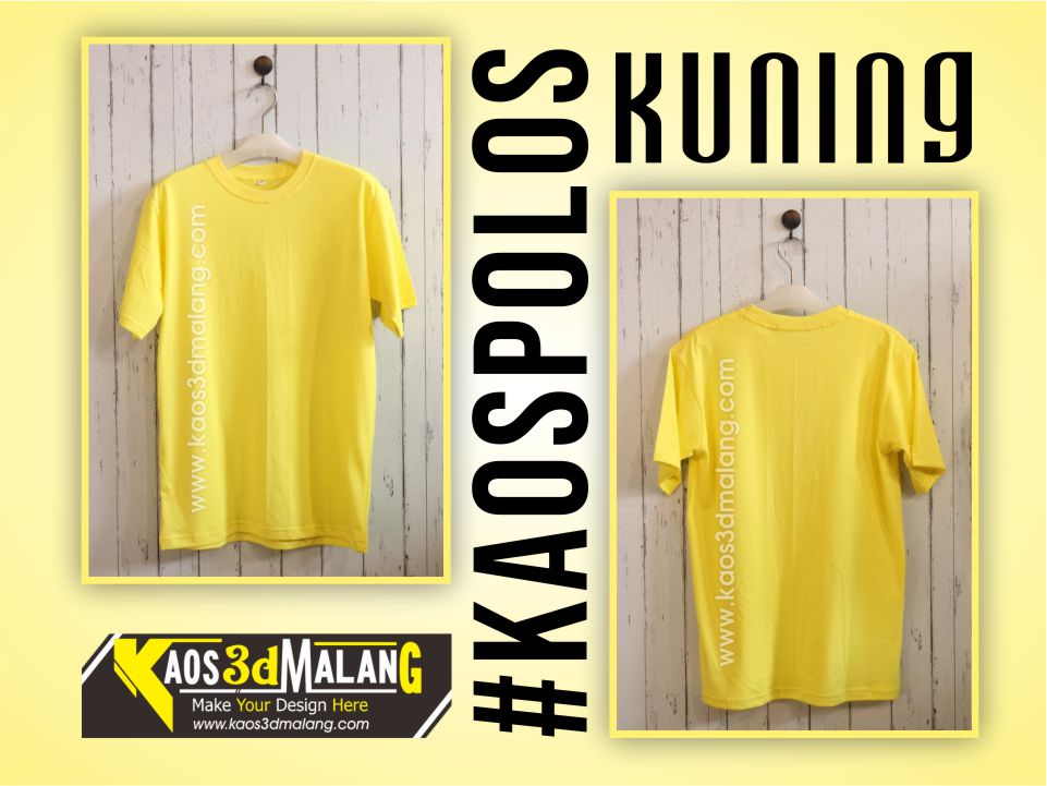 Detail Kaos Kuning Polos Depan Belakang Nomer 9