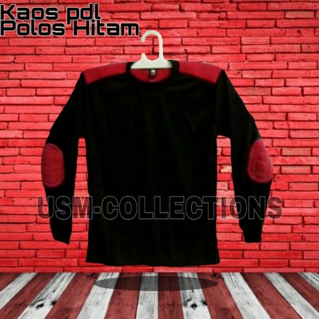 Detail Kaos Lengan Panjang Polos Hitam Nomer 40