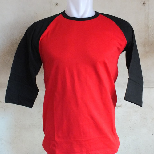 Detail Kaos Merah Hitam Nomer 10