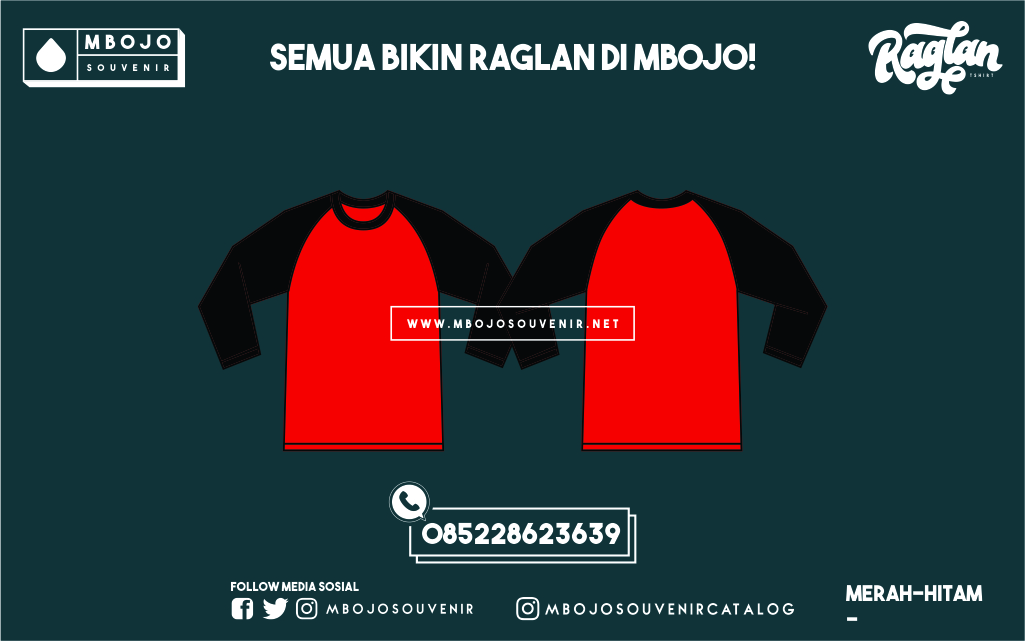 Detail Kaos Merah Hitam Depan Belakang Nomer 13