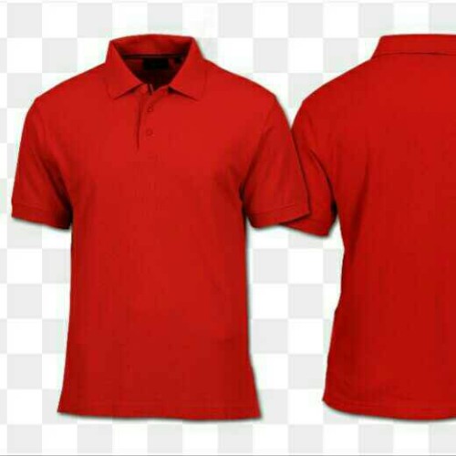 Detail Kaos Merah Maroon Polos Depan Belakang Nomer 27
