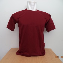 Detail Kaos Merah Maroon Polos Depan Belakang Nomer 56