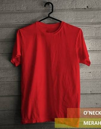 Detail Kaos Merah Polos Nomer 42