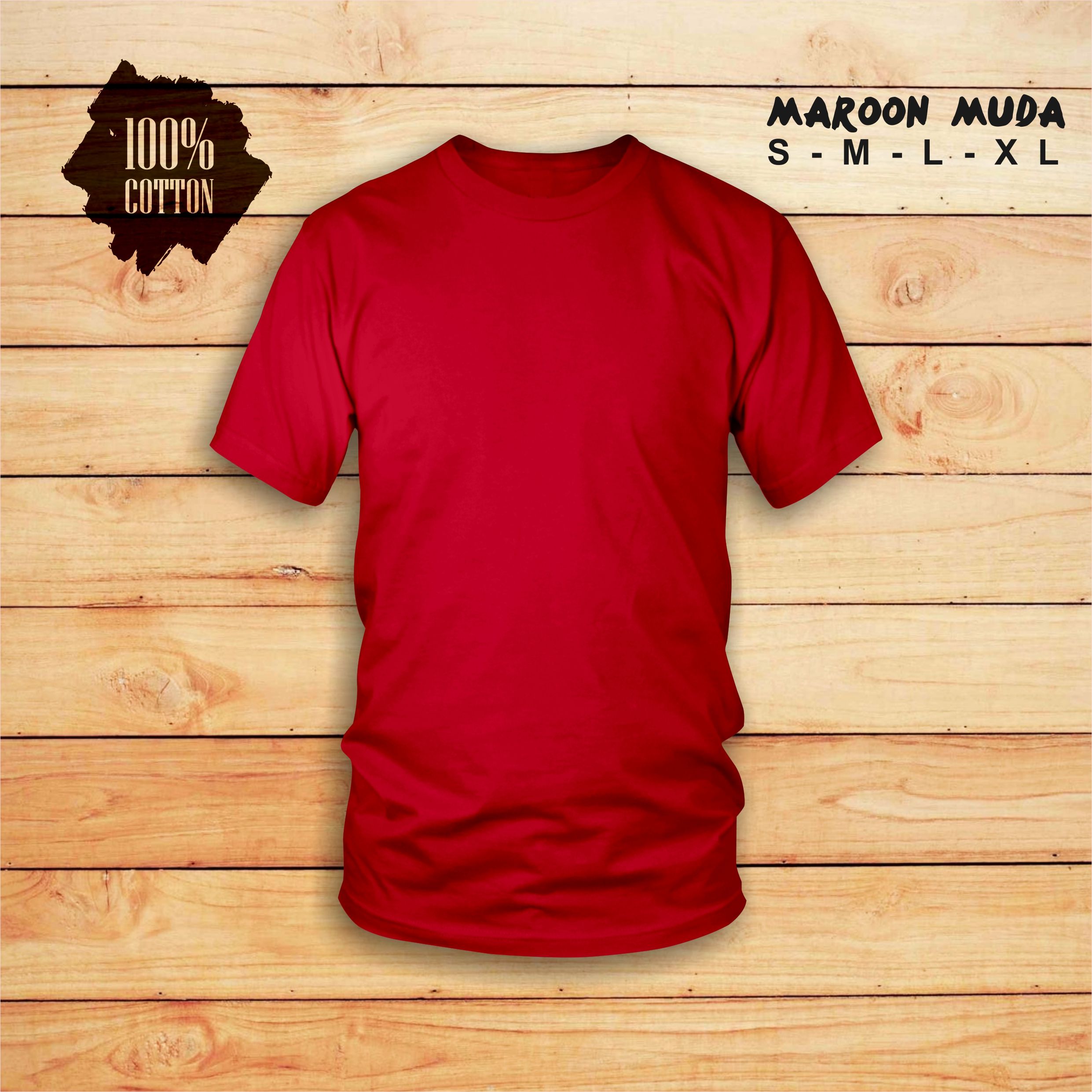 Detail Kaos Merah Polos Belakang Nomer 43