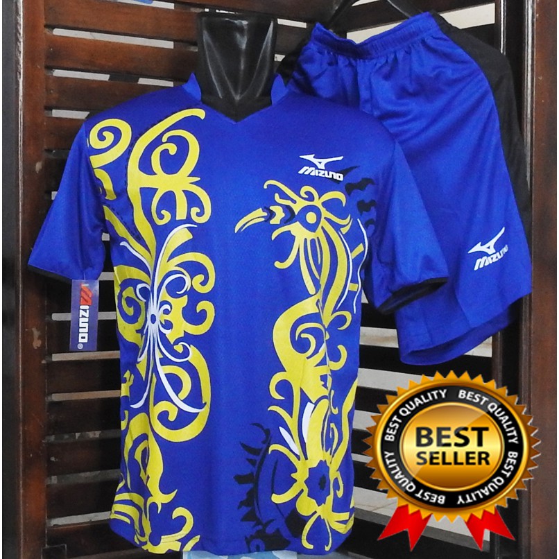 Detail Kaos Mizuno Batik Nomer 23