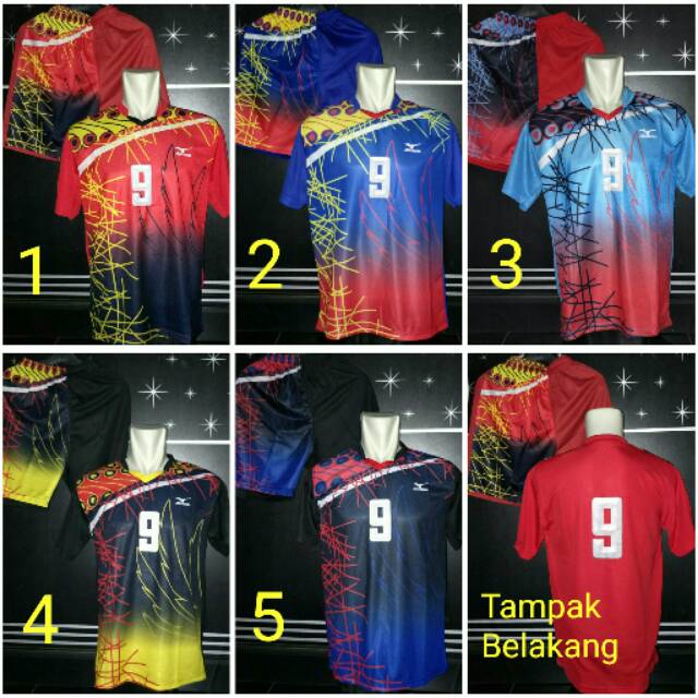 Detail Kaos Mizuno Batik Nomer 45