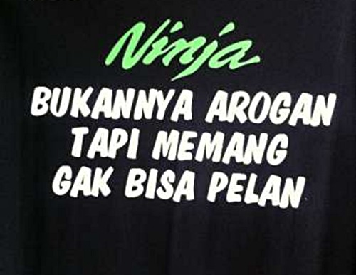 Detail Kaos Ninja Kata Kata Nomer 26