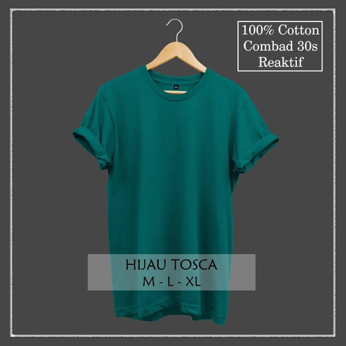 Detail Kaos Oblong Hijau Tosca Nomer 23