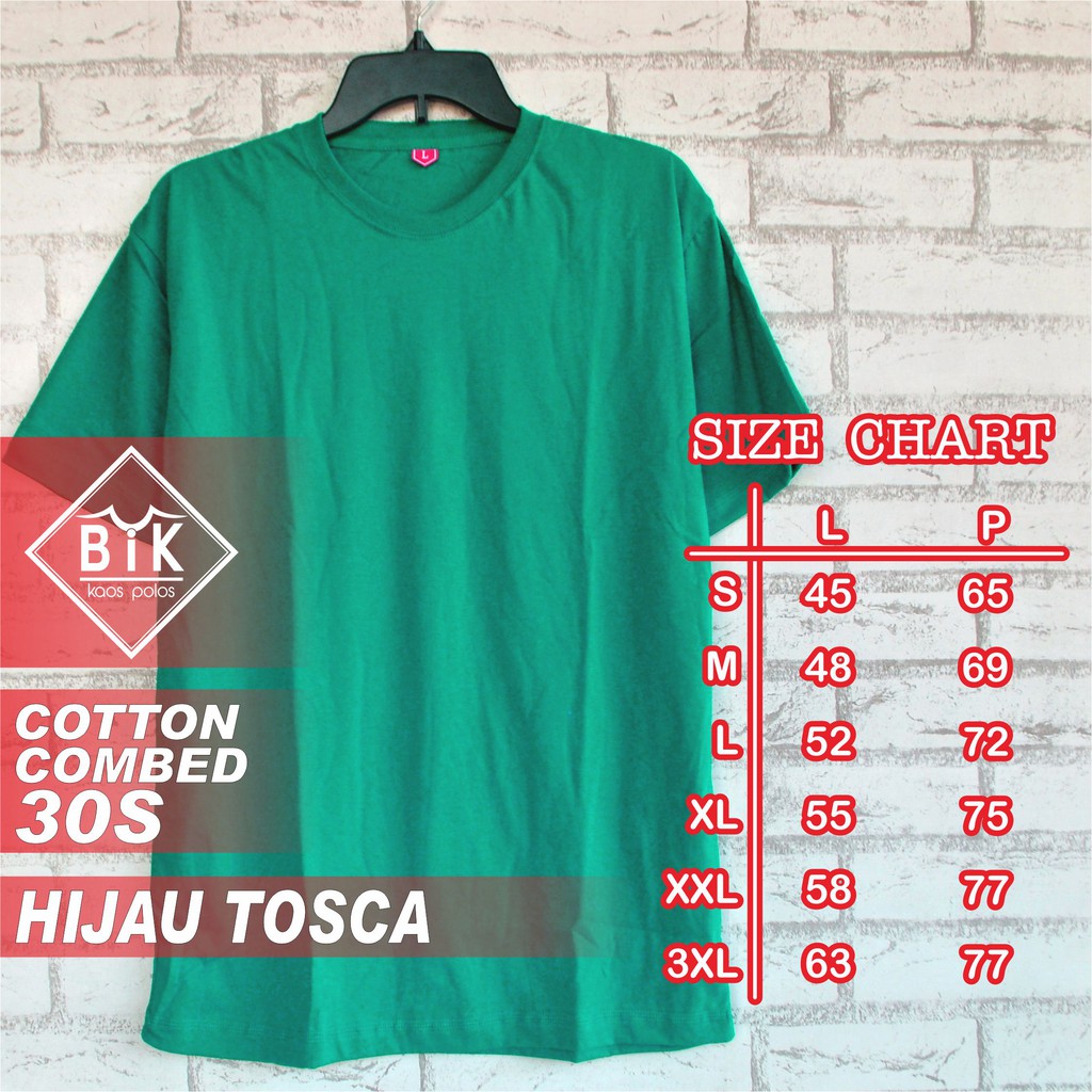 Detail Kaos Oblong Hijau Tosca Nomer 26