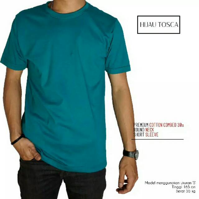 Detail Kaos Oblong Hijau Tosca Nomer 10