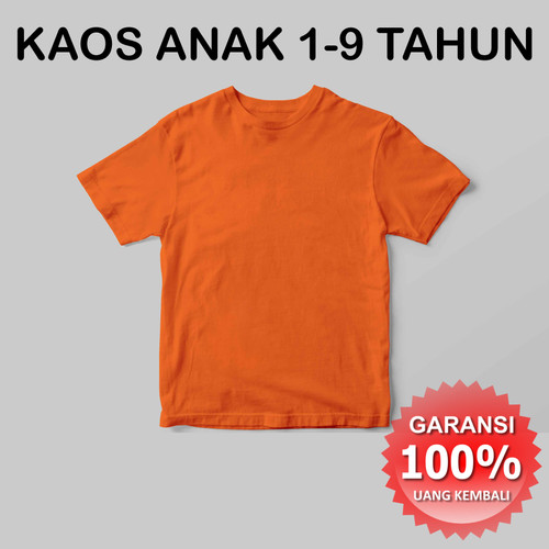 Detail Kaos Orange Polos Depan Belakang Nomer 28