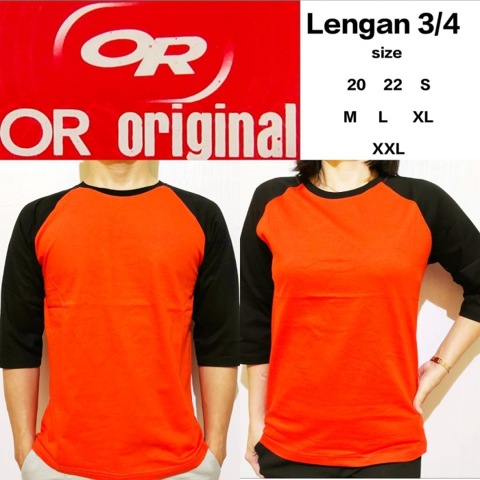 Detail Kaos Orange Polos Depan Belakang Nomer 40