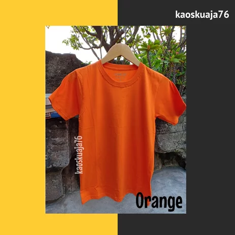 Detail Kaos Oren Polos Nomer 43