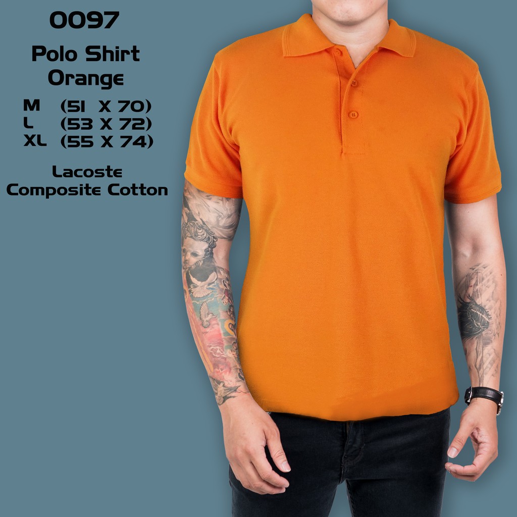 Detail Kaos Oren Polos Nomer 50