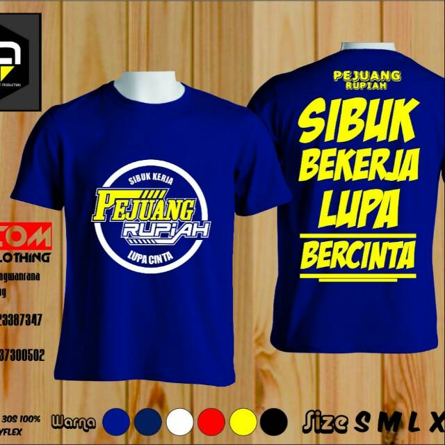 Detail Kaos Pejuang Rupiah Nomer 15