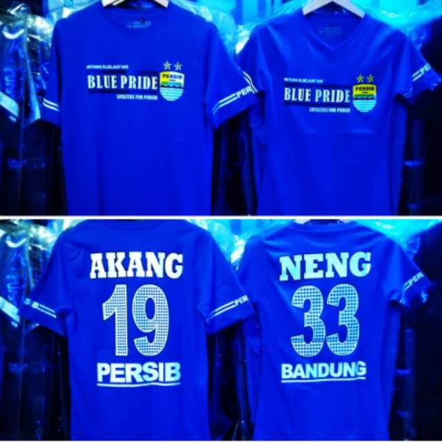 Detail Kaos Persib Couple Nomer 3