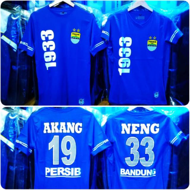 Detail Kaos Persib Couple Nomer 23