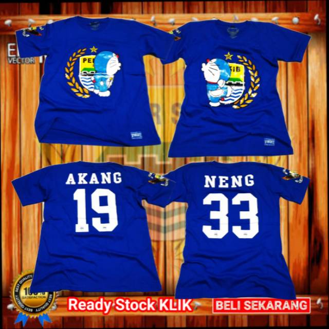 Detail Kaos Persib Couple Nomer 54