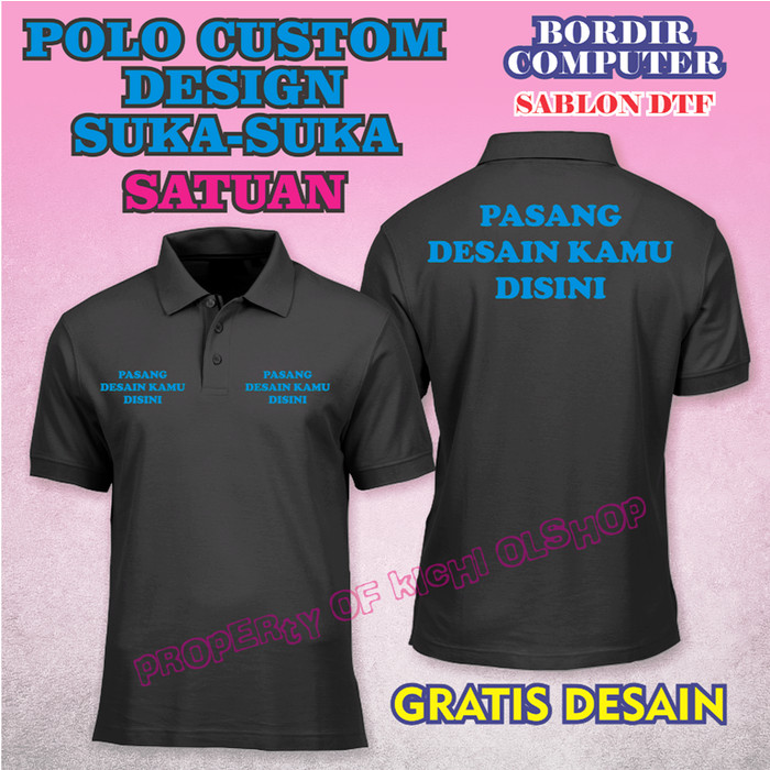 Detail Kaos Polo Desain Nomer 39