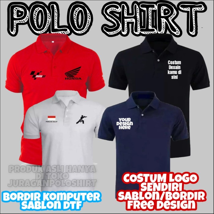 Detail Kaos Polo Desain Nomer 55