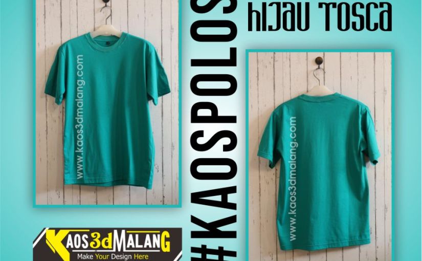 Detail Kaos Polo Hijau Depan Belakang Nomer 42