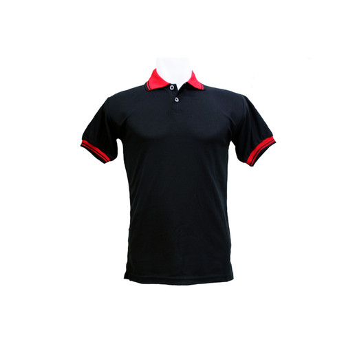 Detail Kaos Polo Hitam Polos Nomer 17