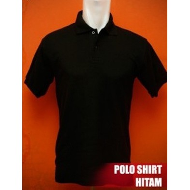 Detail Kaos Polo Hitam Polos Nomer 22