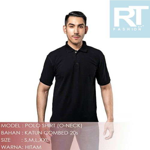 Detail Kaos Polo Hitam Polos Nomer 41