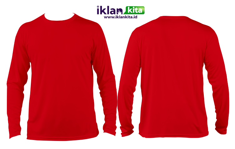Detail Kaos Polo Merah Maroon Depan Belakang Nomer 19