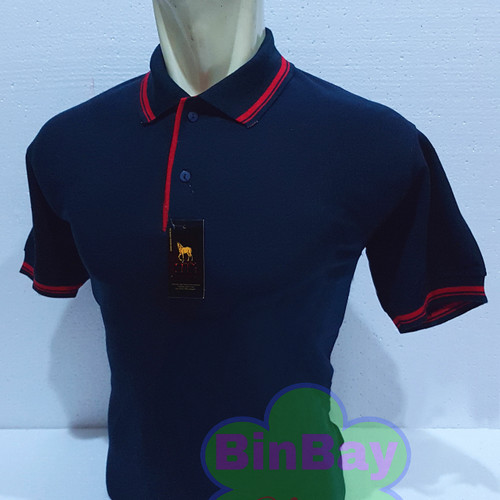 Detail Kaos Polo Navy Nomer 23