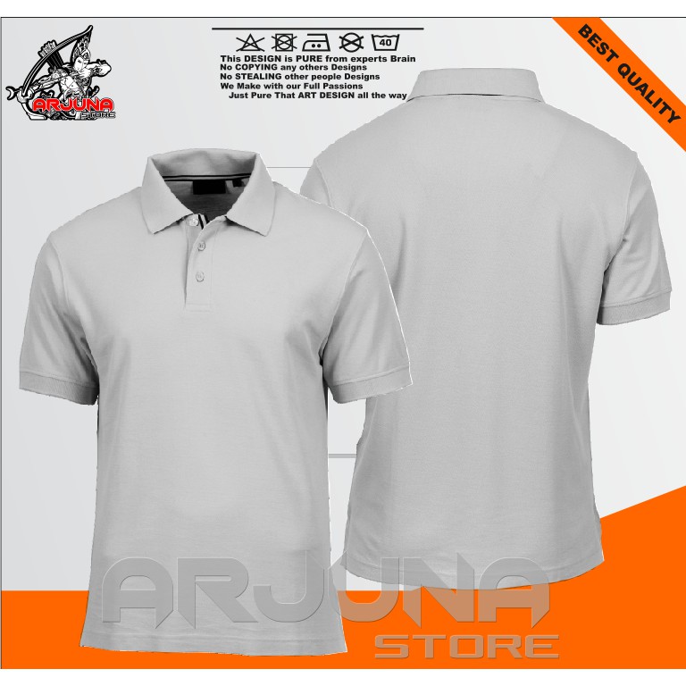 Detail Kaos Polo Polos Depan Belakang Nomer 14