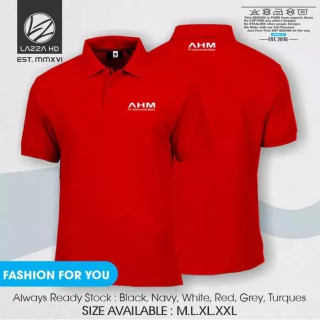 Detail Kaos Polo Polos Depan Belakang Nomer 21