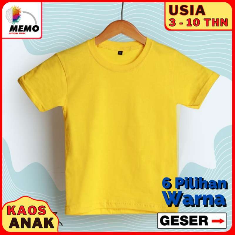 Detail Kaos Polos Anak Depan Belakang Nomer 25