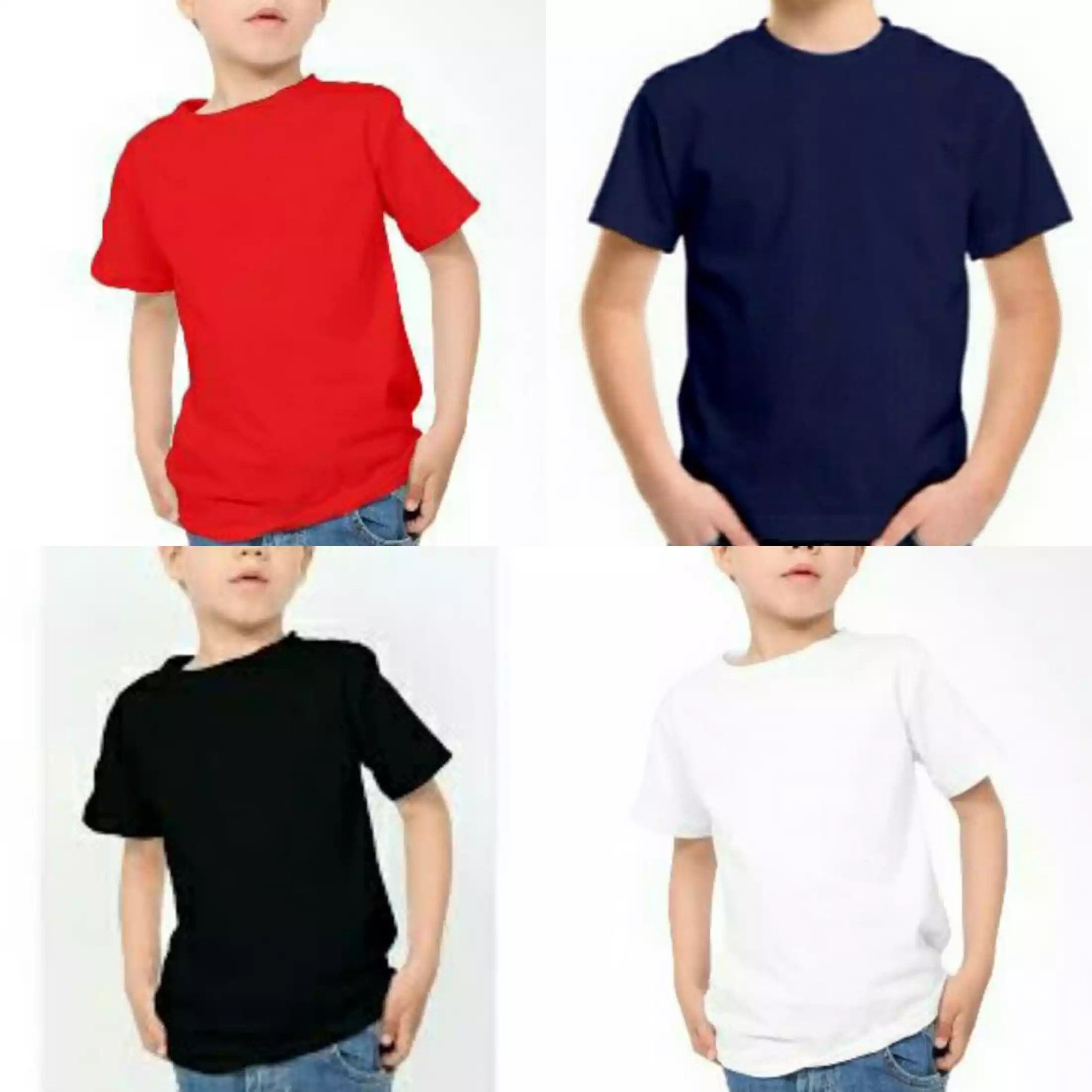 Detail Kaos Polos Anak Depan Belakang Nomer 3