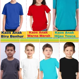 Detail Kaos Polos Anak Depan Belakang Nomer 38