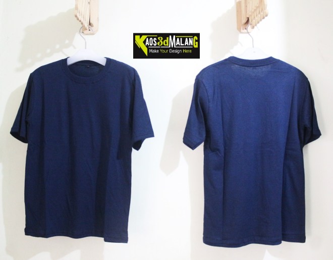 Detail Kaos Polos Biru Dongker Nomer 23