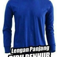 Detail Kaos Polos Biru Dongker Lengan Panjang Nomer 25