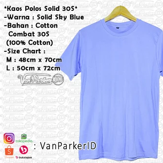 Detail Kaos Polos Biru Langit Nomer 39