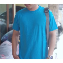 Detail Kaos Polos Biru Langit Belakang Nomer 49