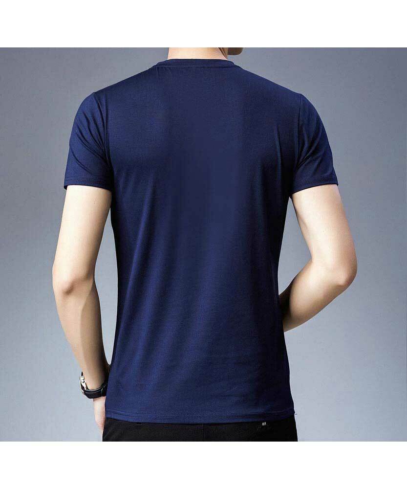 Detail Kaos Polos Biru Navy Nomer 45