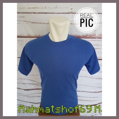 Detail Kaos Polos Biru Tua Nomer 35