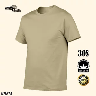 Detail Kaos Polos Cream Depan Belakang Nomer 48