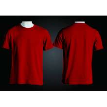 Detail Kaos Polos Depan Belakang Merah Nomer 10