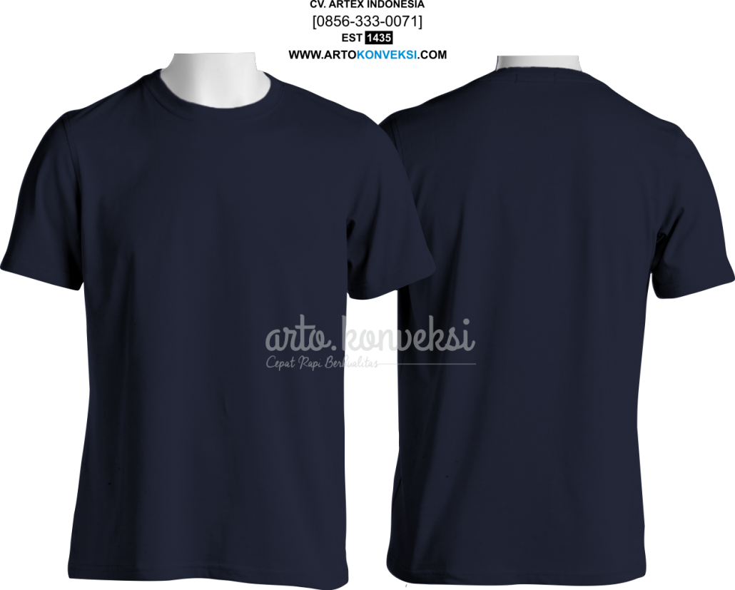 Detail Kaos Polos Depan Belakang Untuk Desain Biru Muda Nomer 12