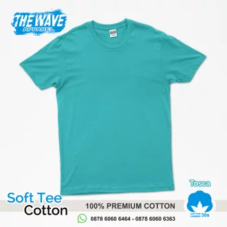 Detail Kaos Polos Hijau Tosca Lengan Panjang Depan Belakang Nomer 23