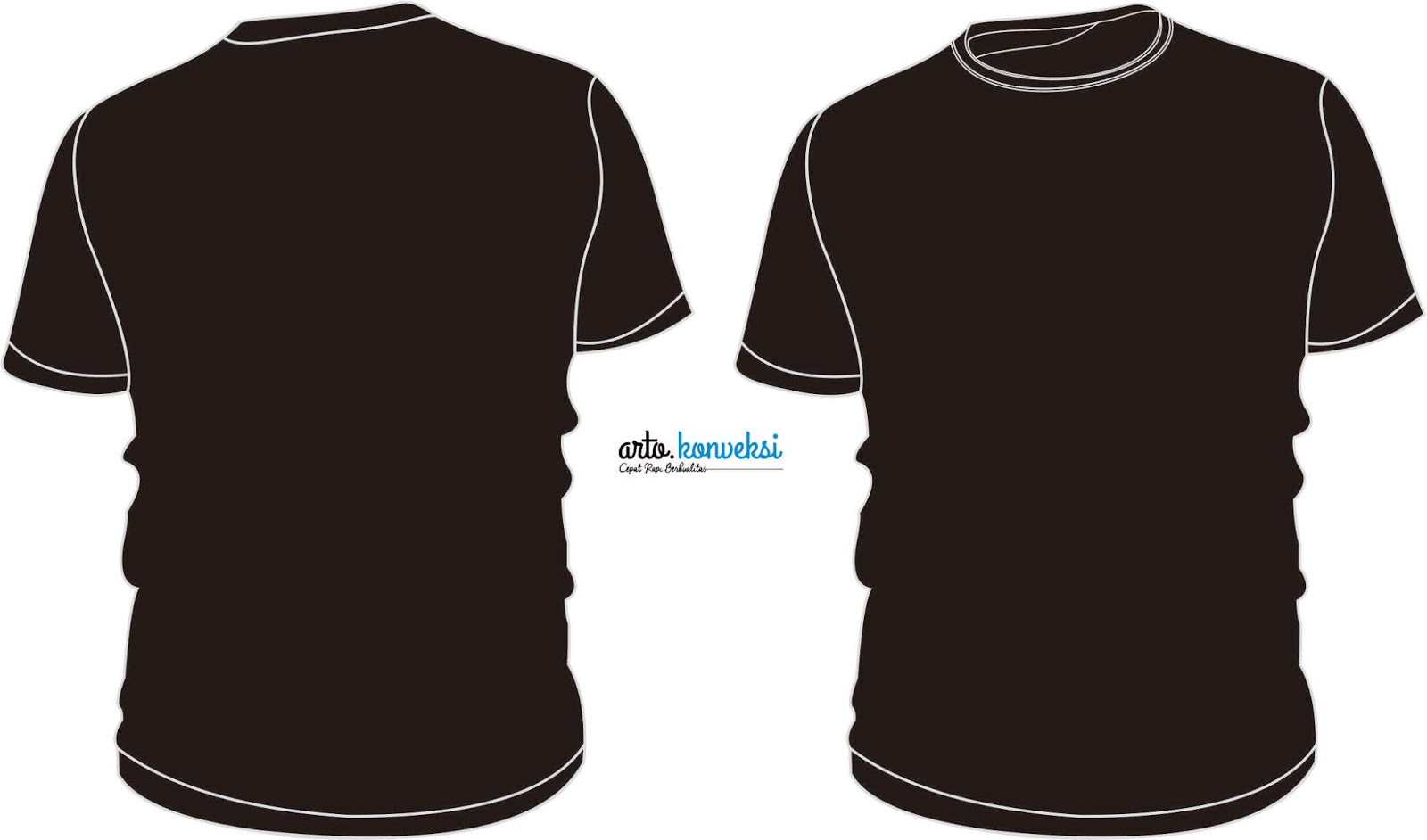 Detail Kaos Polos Hitam Bagian Belakang Nomer 4