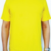 Detail Kaos Polos Kuning Depan Belakang Nomer 25