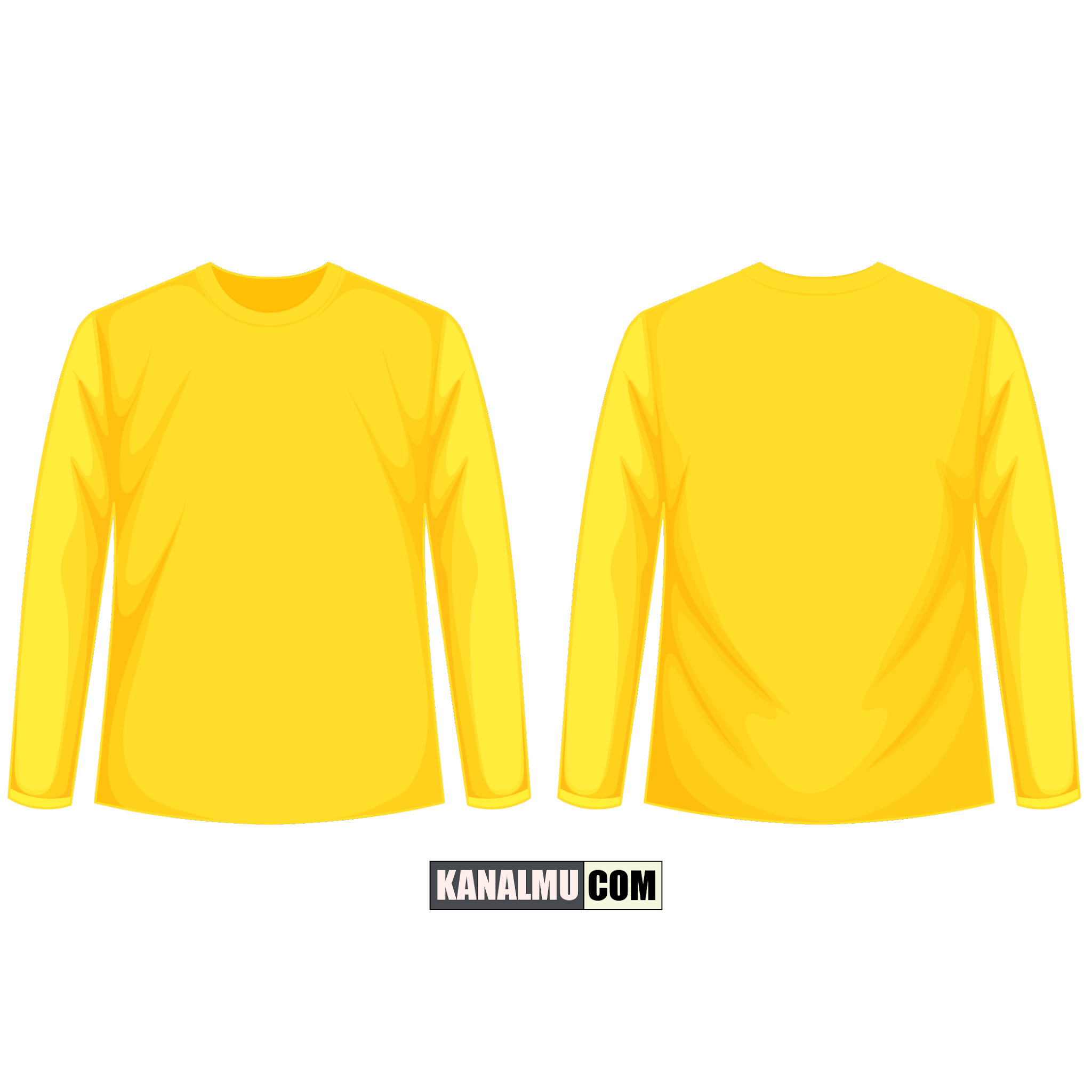Detail Kaos Polos Kuning Lengan Panjang Nomer 14