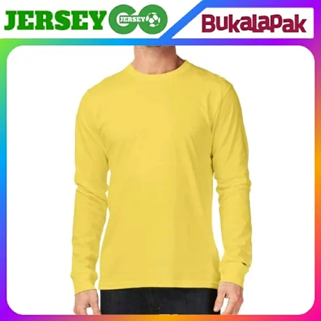 Detail Kaos Polos Kuning Lengan Panjang Nomer 58