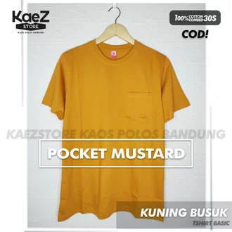Detail Kaos Polos Kuning Mustard Depan Belakang Nomer 37